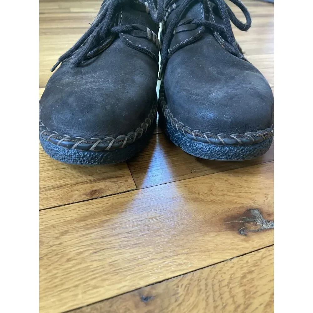 Joseph Seibel Women’s Lace Up Brown Leather Lug Sole Shoes US 5 - 9.5 / EU 40 - Picture 3 of 8